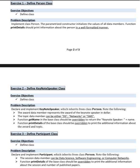 constructors and destructors Practicing on friend function, Lab Instructions Create a new