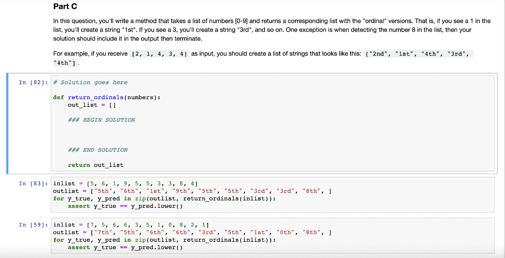  In this question, you'll write a method that takes a list