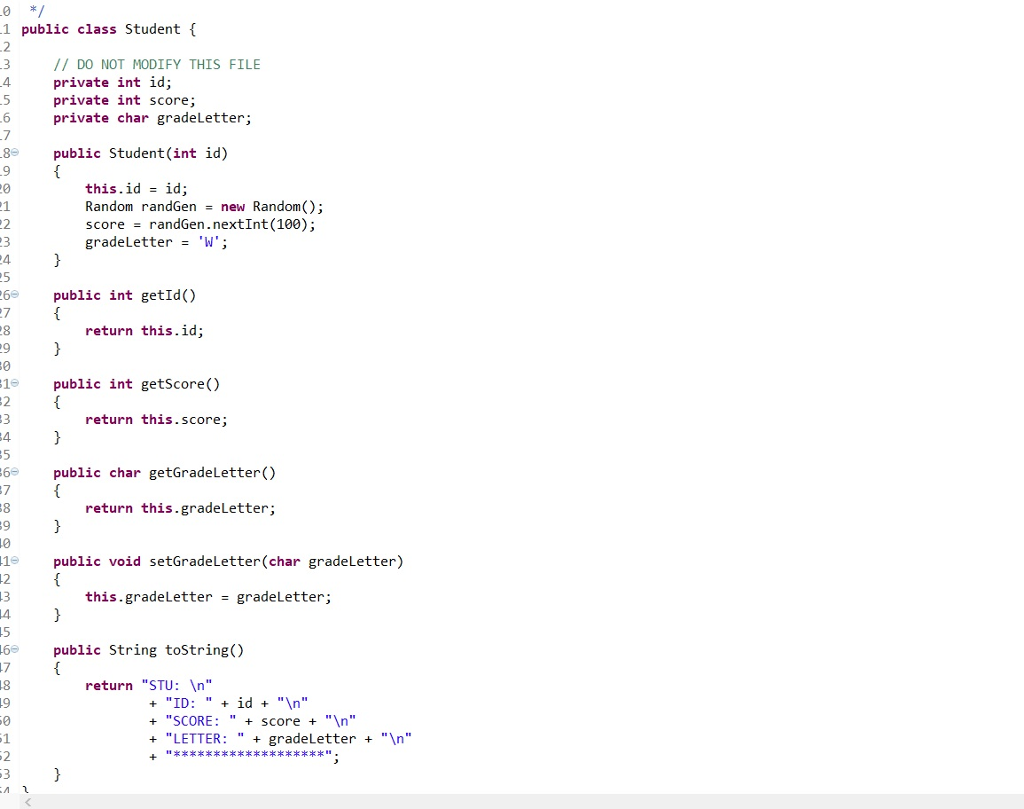 integers. 2- Assign the integers random values using the existing randGen object
