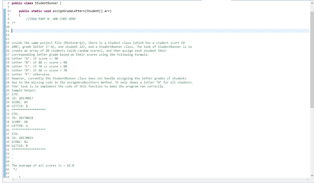 -- randGen.nextInt(10); 3- For each element inside the array, print on a