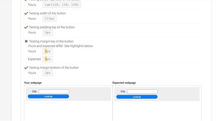 For the button, add a 1px solid gray border, 210px width, 14px