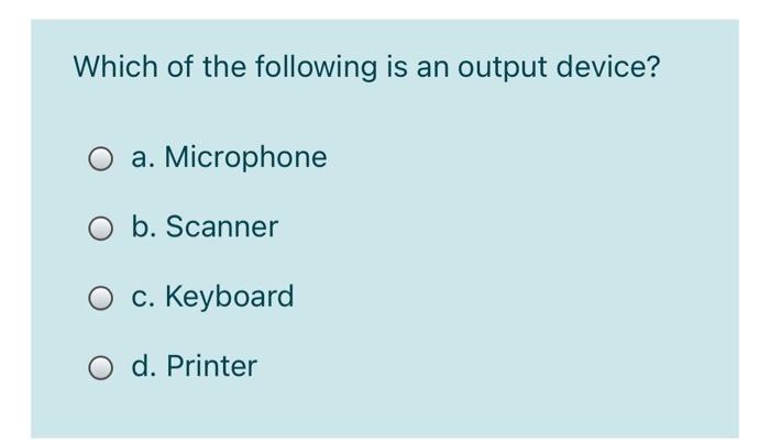O a. Central Processing Unit O b. Software O c. System Software