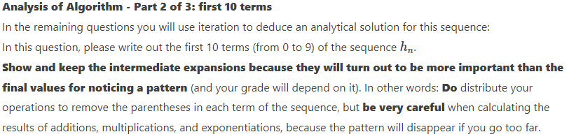 of 3: recursive definition Given the following function f, written in pseudocode