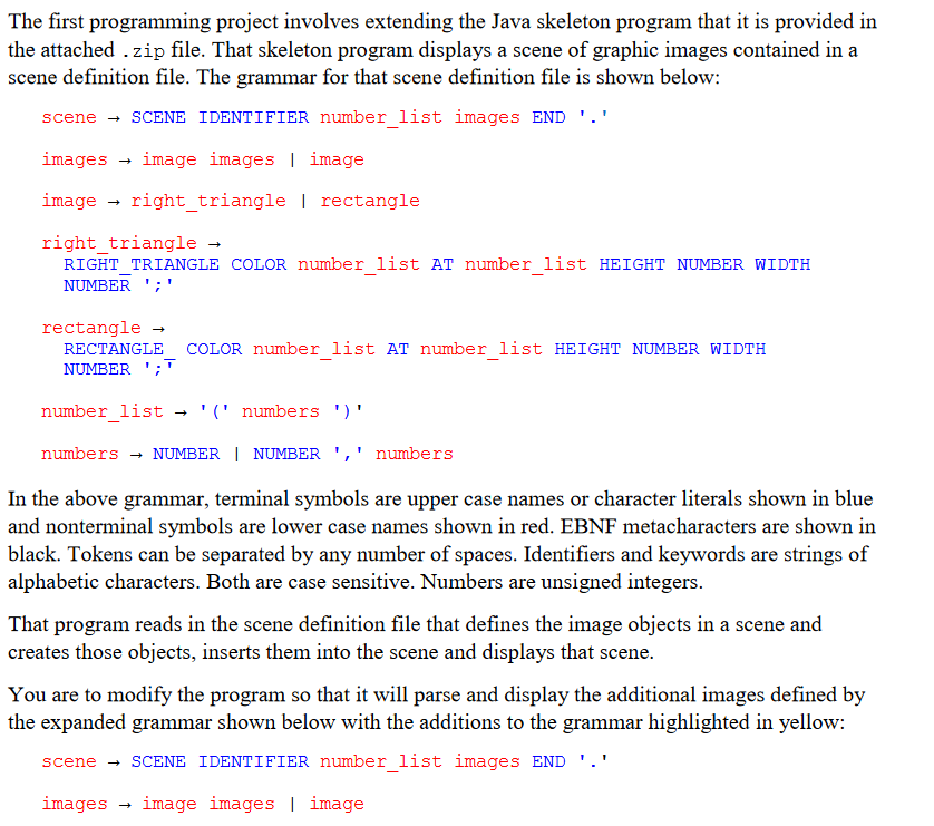 Skeleton is as follows: CLASS DrawingPanel import java.awt.*; import java.util.*; import