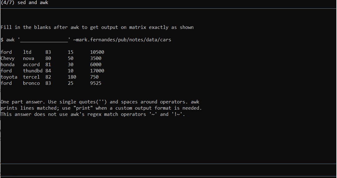 please show me a correct answer for this question Fill in the