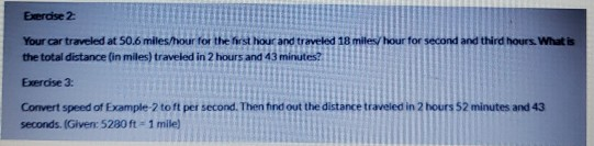 I need help with exercise 3 in matlab please! Exercise 2