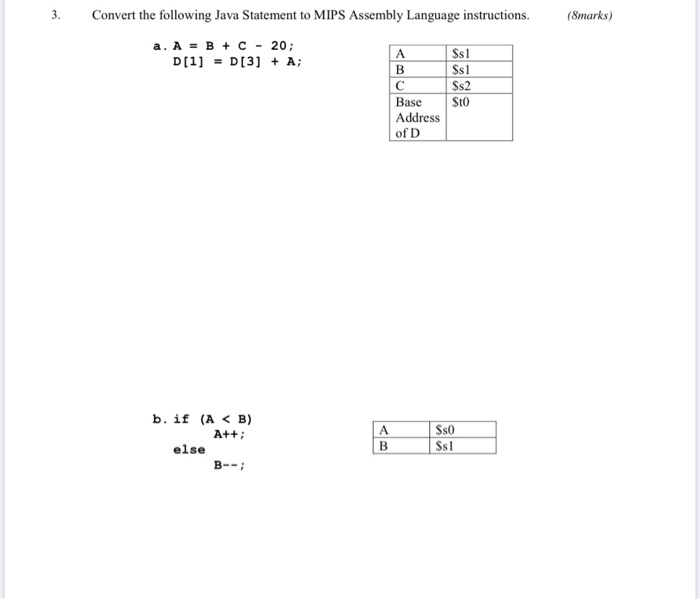  Please answer with some explaination 3. Convert the following Java Statement