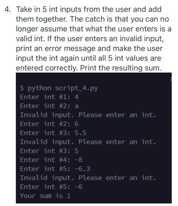 that calls the function with a test list like so and print