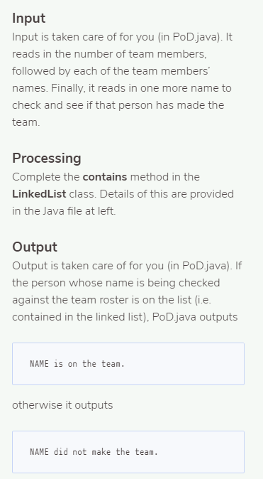 import java.util.Scanner; public class PoD { public static void main( String