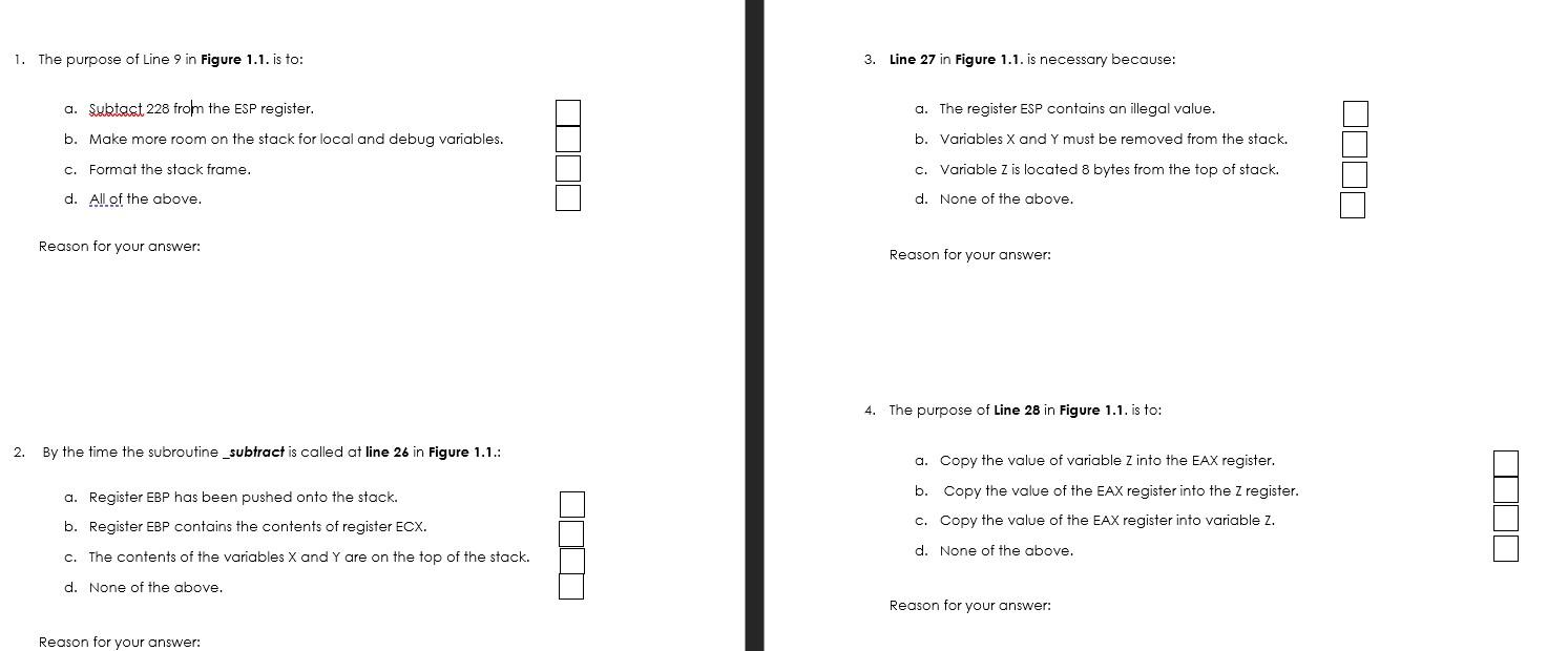 compiler for a compiled C function. 1. _TEXT SEGMENT 2. _zS =