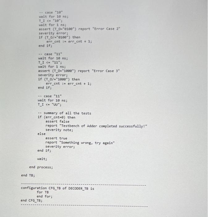 and print out waveforms. In the following, testbech is provided in VHDL