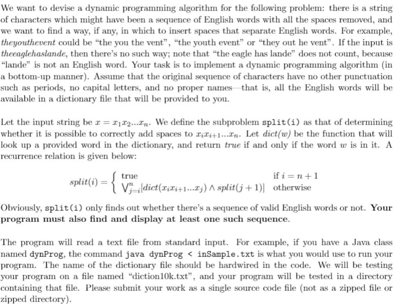  Please use the Python program We want to devise a dynamic