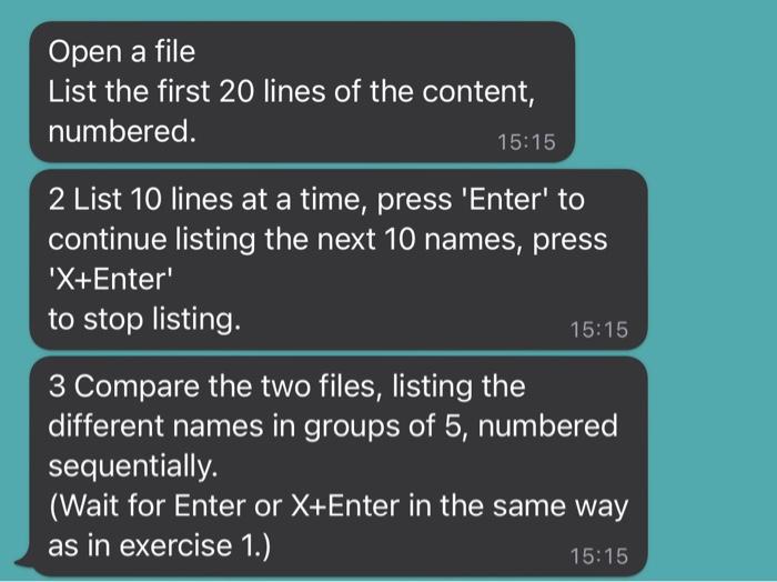 python 3 it can be any 2 files Open a file List