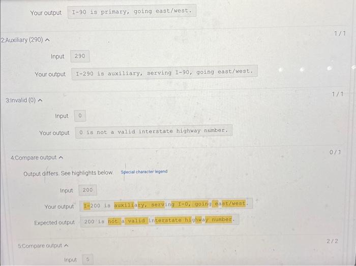 north/south, and evens (like the 10 or 90 ) go east/west. Auxiliary
