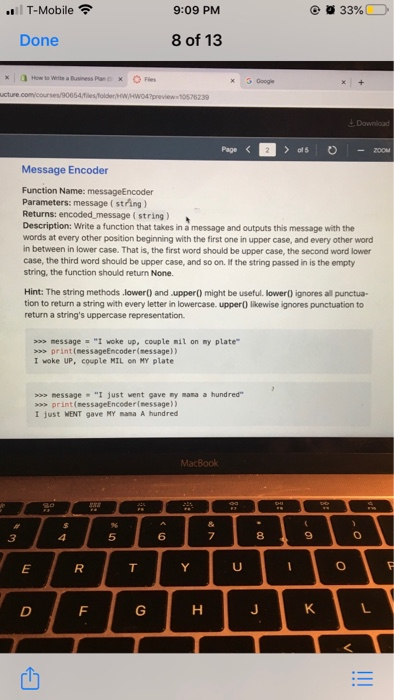 (string) Description: Write a function that takes in a list of courses