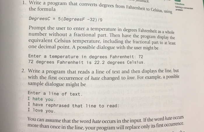  Question 1 2 and 8 t jeeuback 1. Write a program