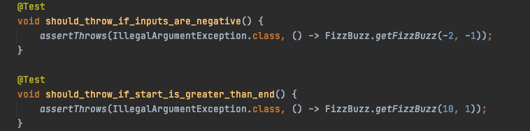 version of the original fizzbuzz problem. The inputs are two integers, consider