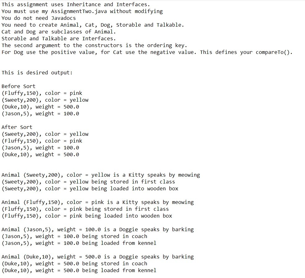 Java This is Main class, please do not alter: import java.util.ArrayList; import