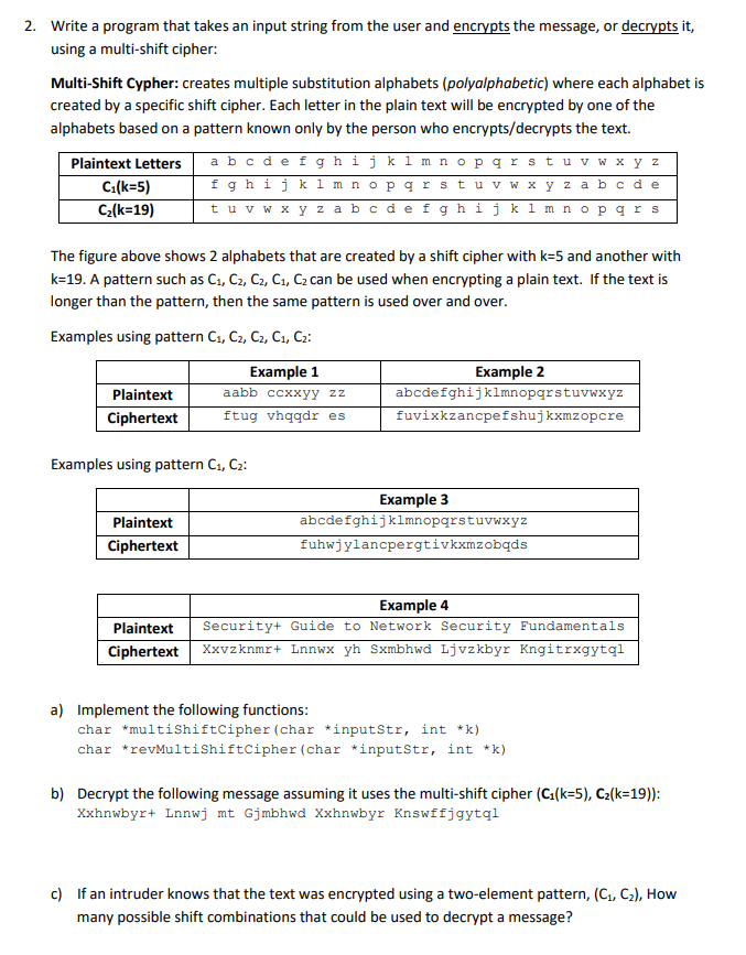  2. Write a program that takes an input string from the