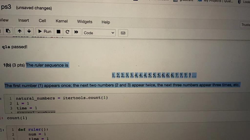 Please write code in Python to create a generator (question 1b) NM