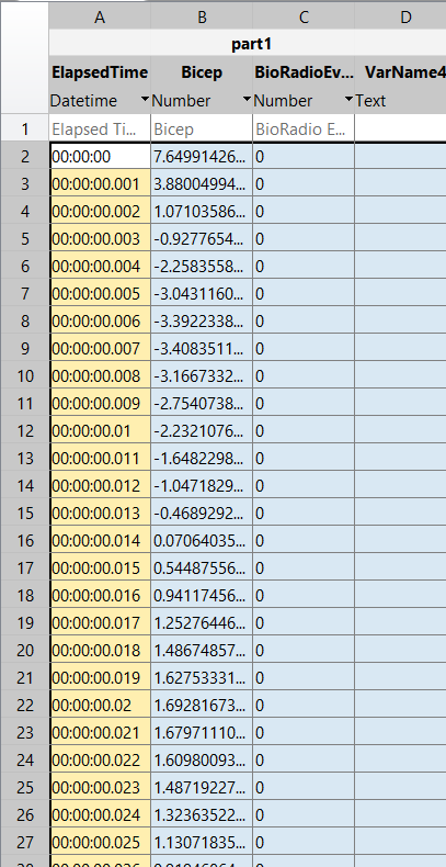 me to fix it? bicep = xlsread('part1.csv','B:B') Tmatrix = bicep.' length(bicep) %%