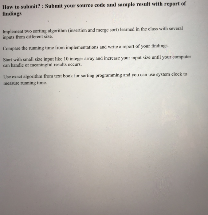  How to submit? : Submit your source code and sample result