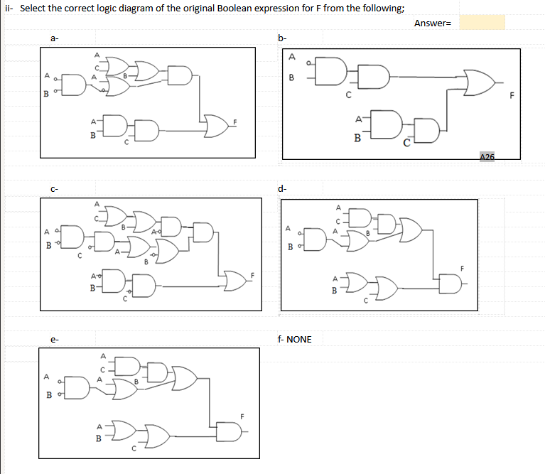 - Complete the following truth table by inserting 0 or 1 for