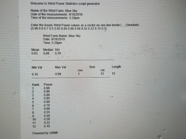 some hints for command to use and at the end the program