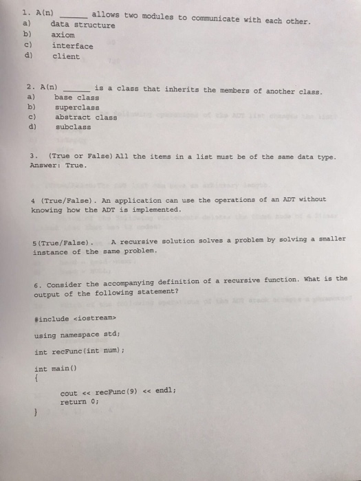  Please help with these data science questions 1. A(n) a) data
