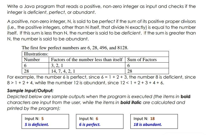  Write a Java program that reads a positive, non-zero integer as