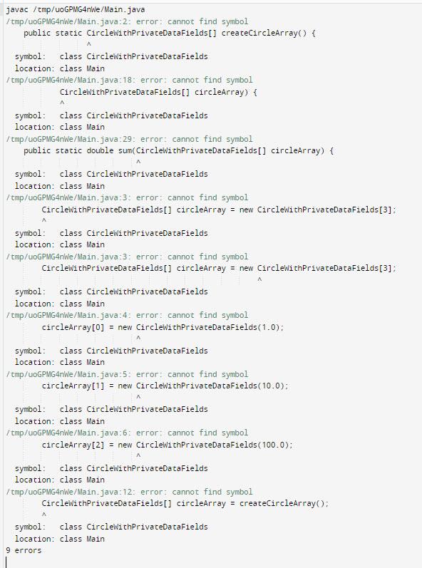 I am trying to run this java program but it is giving