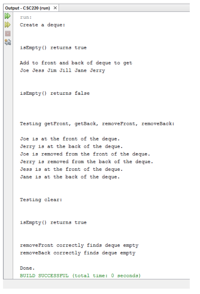 linked chain to implement the ADT deque. In a doubly linked chain,