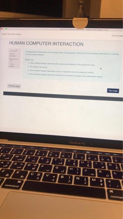  HUMAN COMPUTER INTERACTION MacBook Pro 3 02 Q WV 40 ON