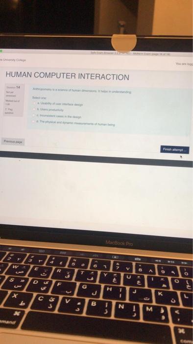 6 1 R le N M v. and HUMAN COMPUTER INTERACTION MacBook