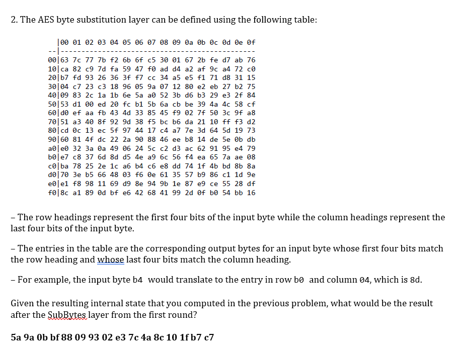 question please. 1. Problems 1 through 5 will used hexadecimal notation to
