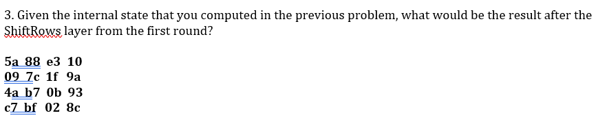 represent bytes. The following table can be used to perform an XOR