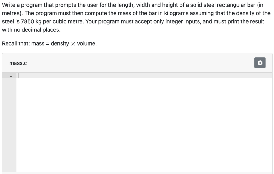write a c program Write a program that prompts the user for