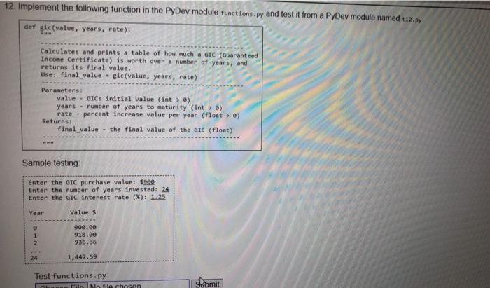 USING PYTHON CODE and please tell me what goes in functions.py andwhat
