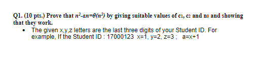 x = 6, y = 9 , z = 5 Q1. (10