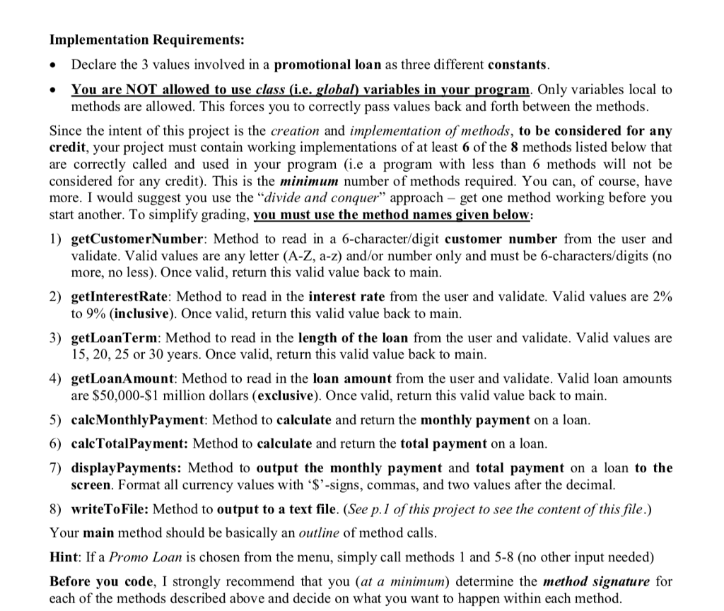 this if possible Assignment Description: To simulate a real world programming project,