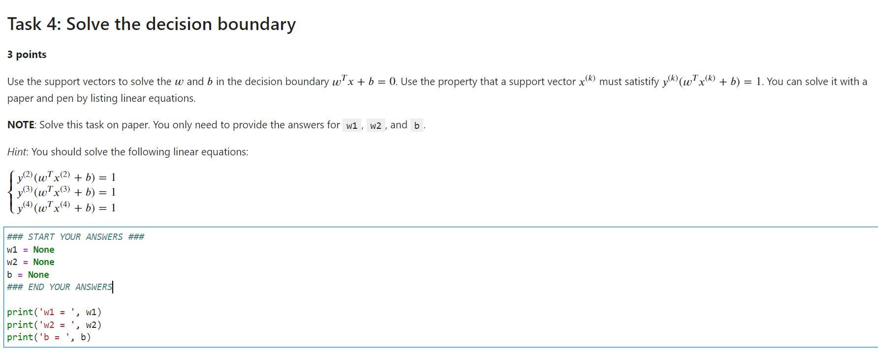 import quadprog import numpy as np # The helper function. Dot not