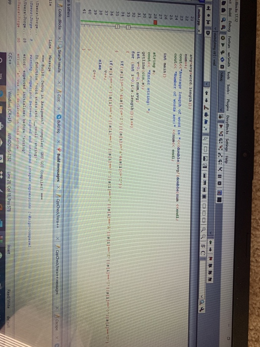 void stats (string str) int avg=0; int num=0; string word =""; for