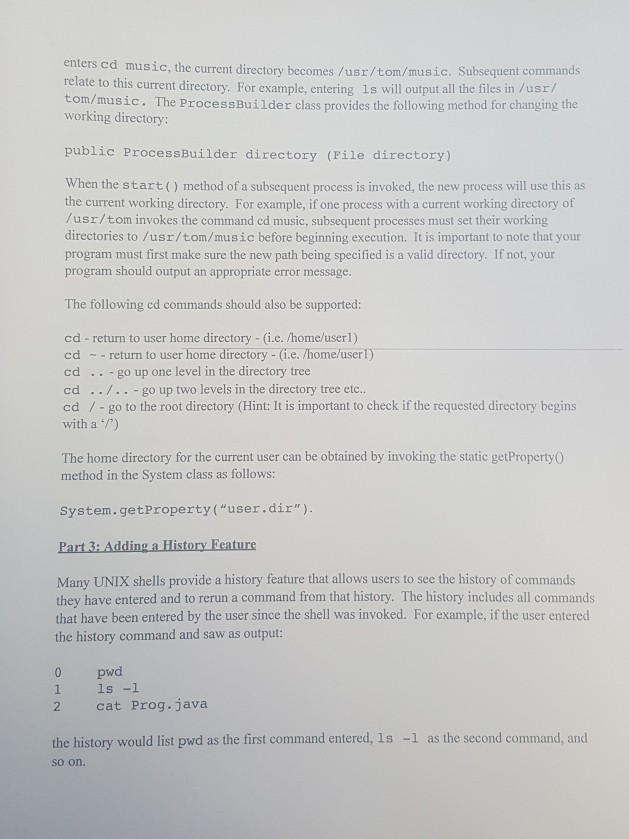the user enters the next command The example below illustrates the prompt