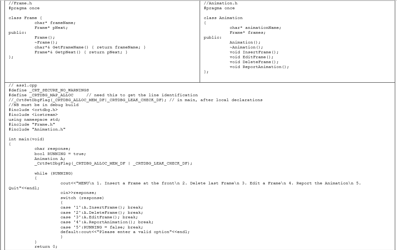Need to create a singly linked list in C++ in which it