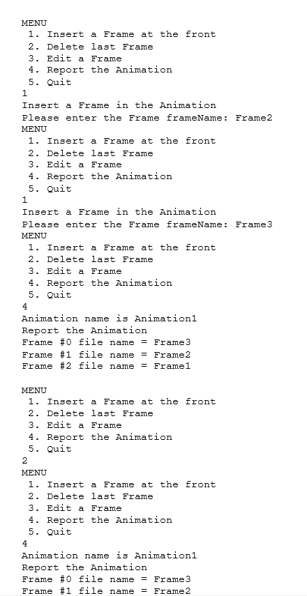 has 4 operations that can be done to it which include 1:
