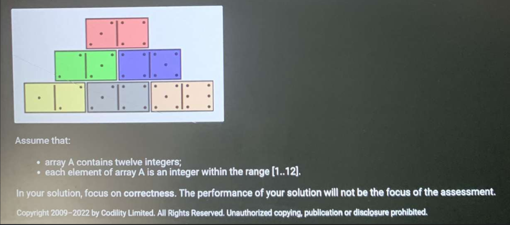 a rectangular tile with a line dividing its face into two square