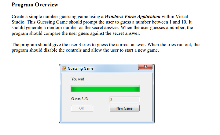  Please complete it in C#. I will leave good comments and