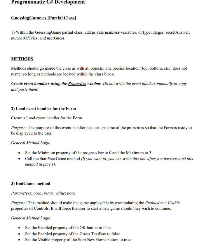 user to guess a number between 1 and 10. It should generate