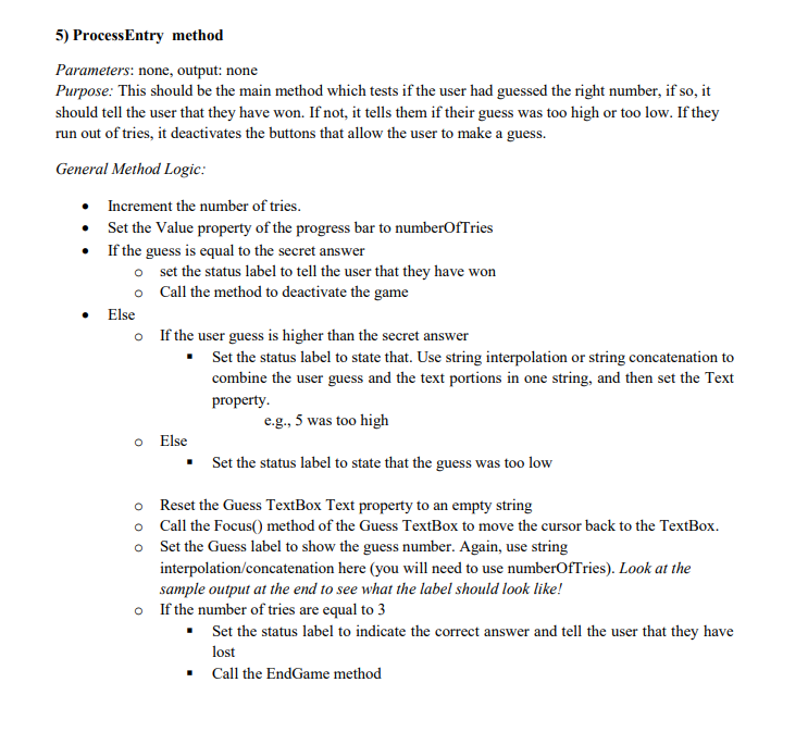 The program should give the user 3 tries to guess the correct