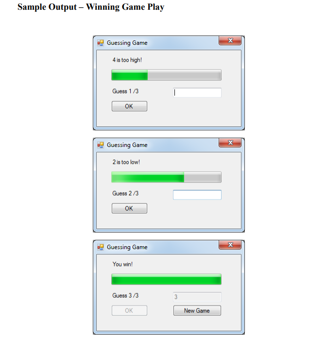 win! Guess 3/3 OK New Game